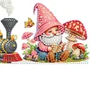 Diamond Painting Gnome Train House Door Right Angle Sign for Home Decoration