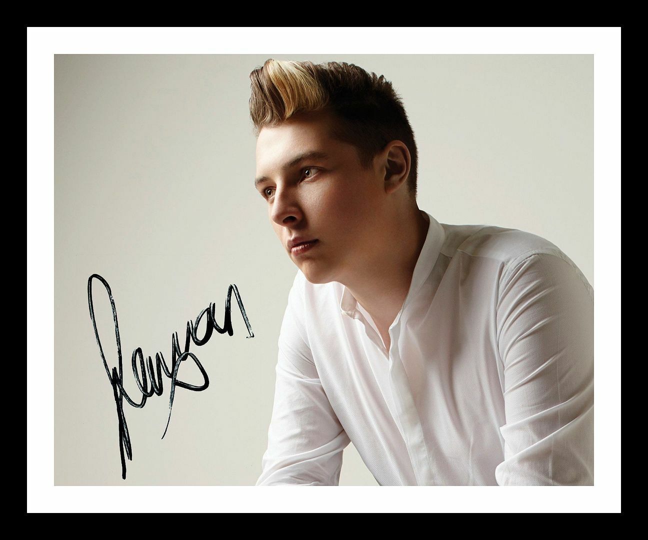 John Newman Autograph Signed & Framed Photo Poster painting