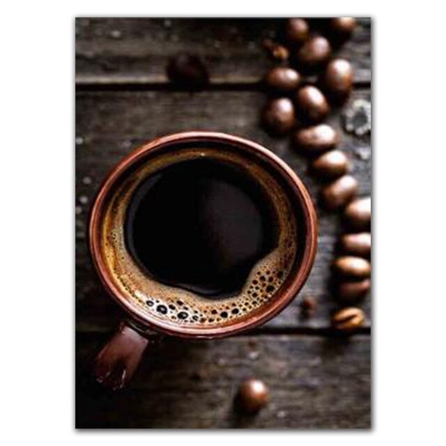 Coffee Dessert Pizza Canvas Painting But First Coffee Quotes Picture Black White Kitchen Poster On The Wall Modern Art Prints