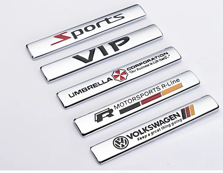 Car Stickers Metal Modified Side Label Decorative Car Stickers（2PCS）