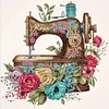 Diamond Painting-DIY Crystal Rhinestone Sewing Machine