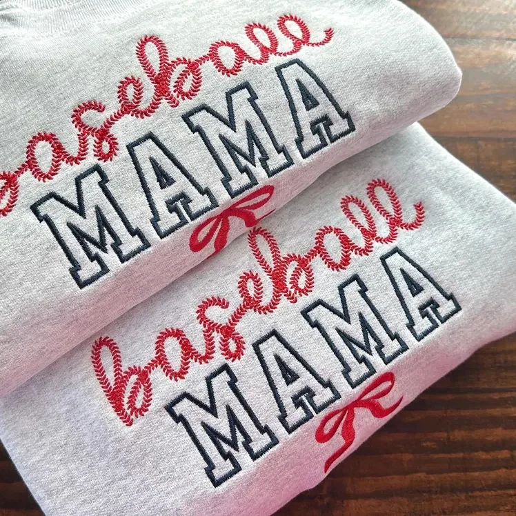 Baseball Mama Bow Sweatshirt