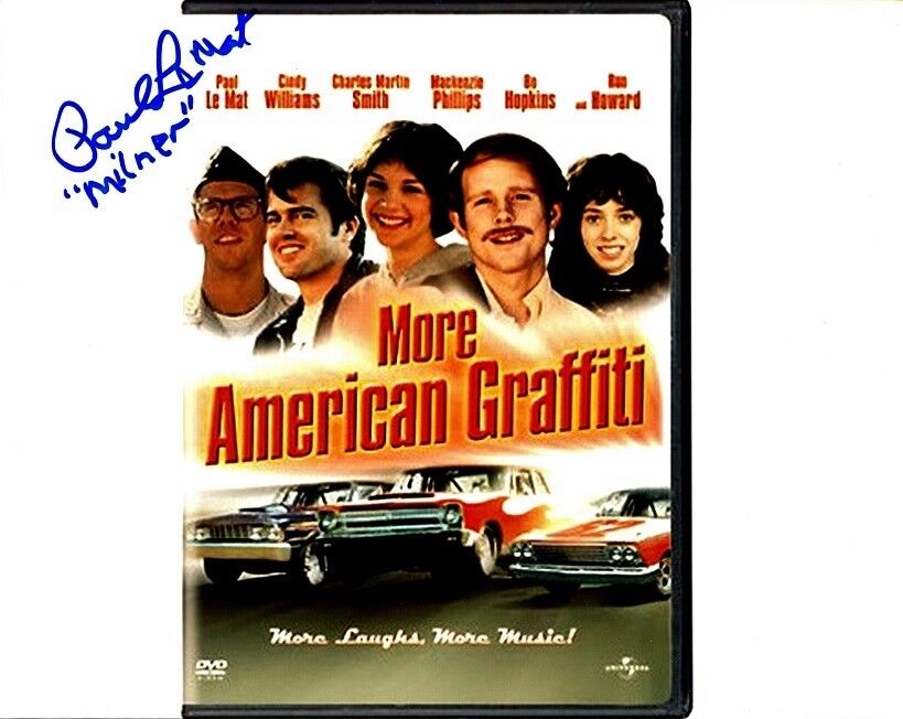 PAUL LE MAT In-person Signed Photo Poster painting - More American Graffiti