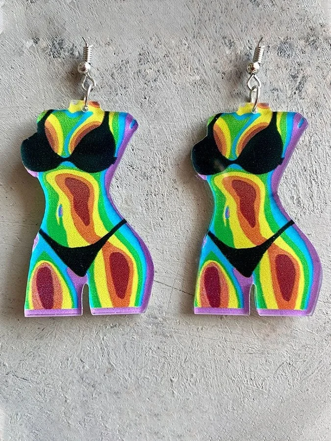 Fun Female Body Earrings