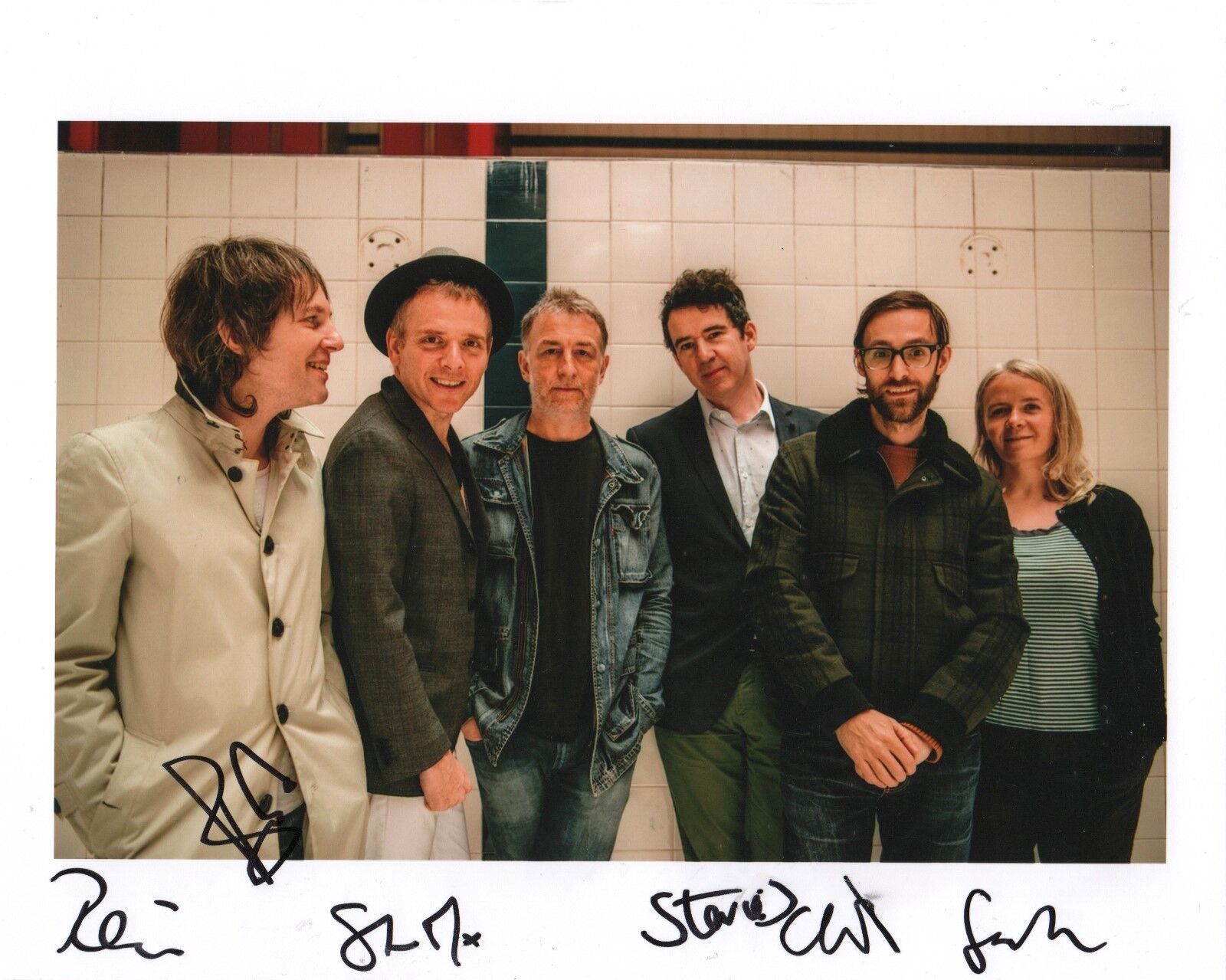 Belle & Sebastian REAL hand SIGNED Photo Poster painting #1 COA by Stuart Murdoch +5