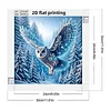 Diamond Painting-DIY Crystal Rhinestone Snowy Owl