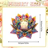 Peinture en diamant en 5D DIY, d&eacute;coration en acrylique, bougeoirs fleurs, bougiers faits maison maison pour adultes d&eacute;butants (lotus-a violet et jaune)