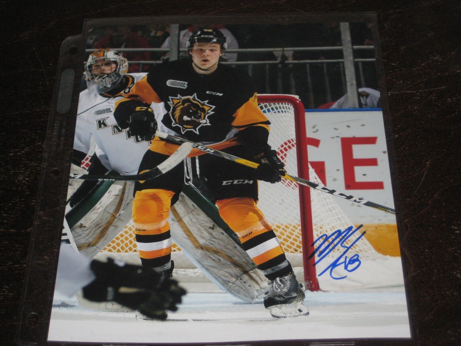 MATTHEW STROME autographed HAMILTON BULLDOGS 8x10 Photo Poster painting PHILADELPHIA FLYERS