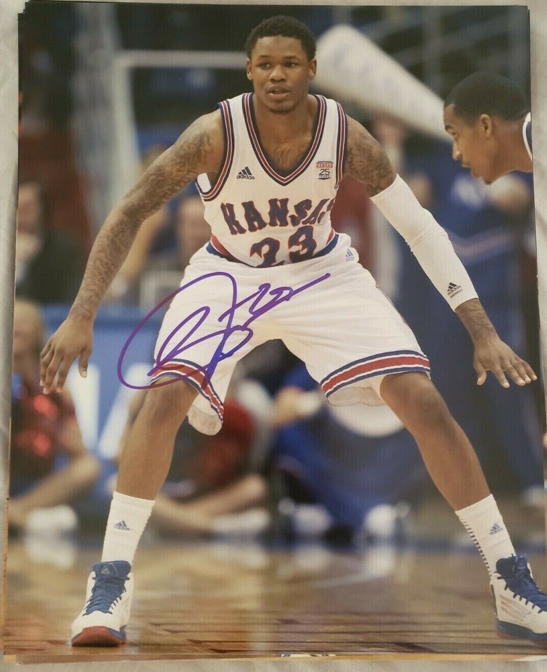 BEN MCLEMORE KANSAS JAYHAWKS SIGNED AUTOGRAPHED 8X10 Photo Poster painting W/COA