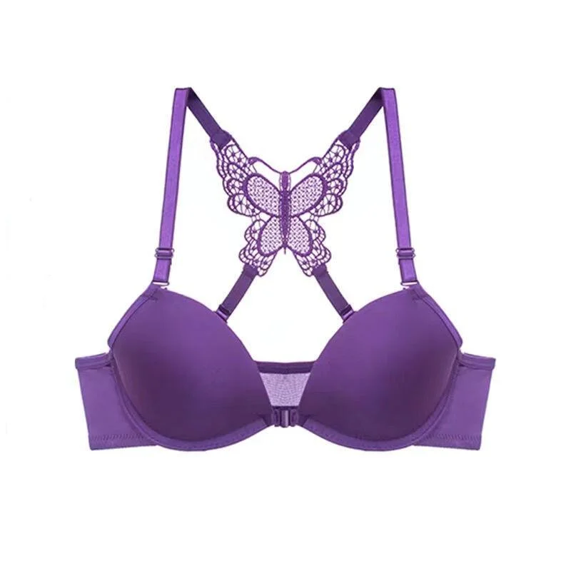 Billionm Front Deduction Butterfly Beauty Back Bra Women Underwear Set