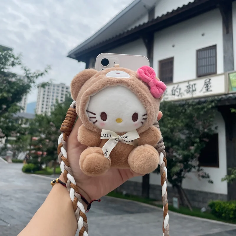 Cartoon Phone Back Clip Diagonal Rope KI235
