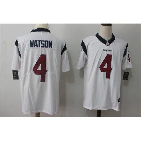 Men's  Houston Texans #4 Deshaun Watson White Stitched NFL Vapor Untouchable Limited Jersey