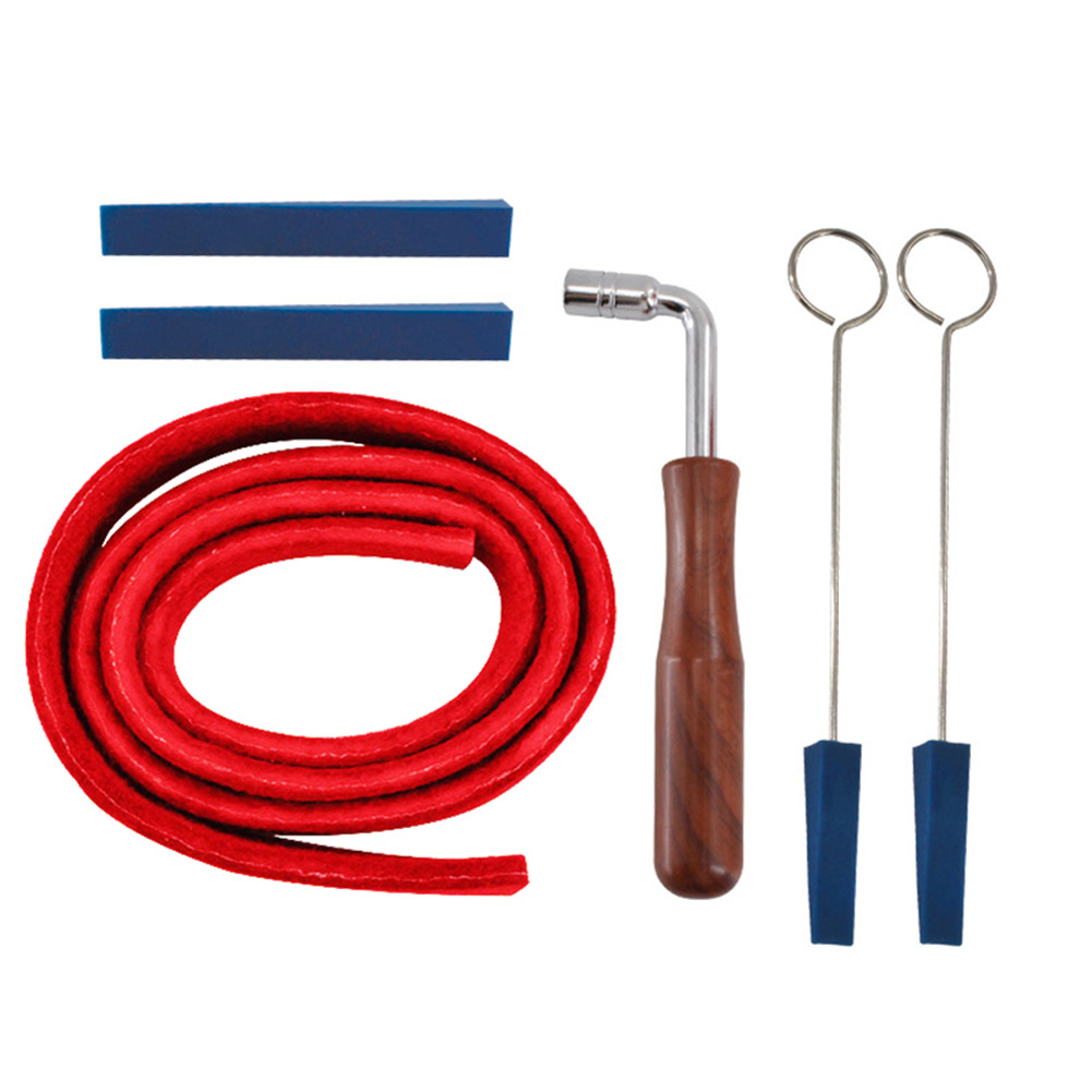 

6pcs Piano Maintenance Kit with Tuning Tool Rubber Mute Wrench Tuner Parts, 501 Original
