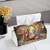 (25cm)Christmas Nativity Scene DIY Diamond Painting PU Tissue Holder Box