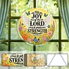 Diamond Painting Acrylic Single-Sided Drill Angel Bible Verse Sign Pendant for Home Decor