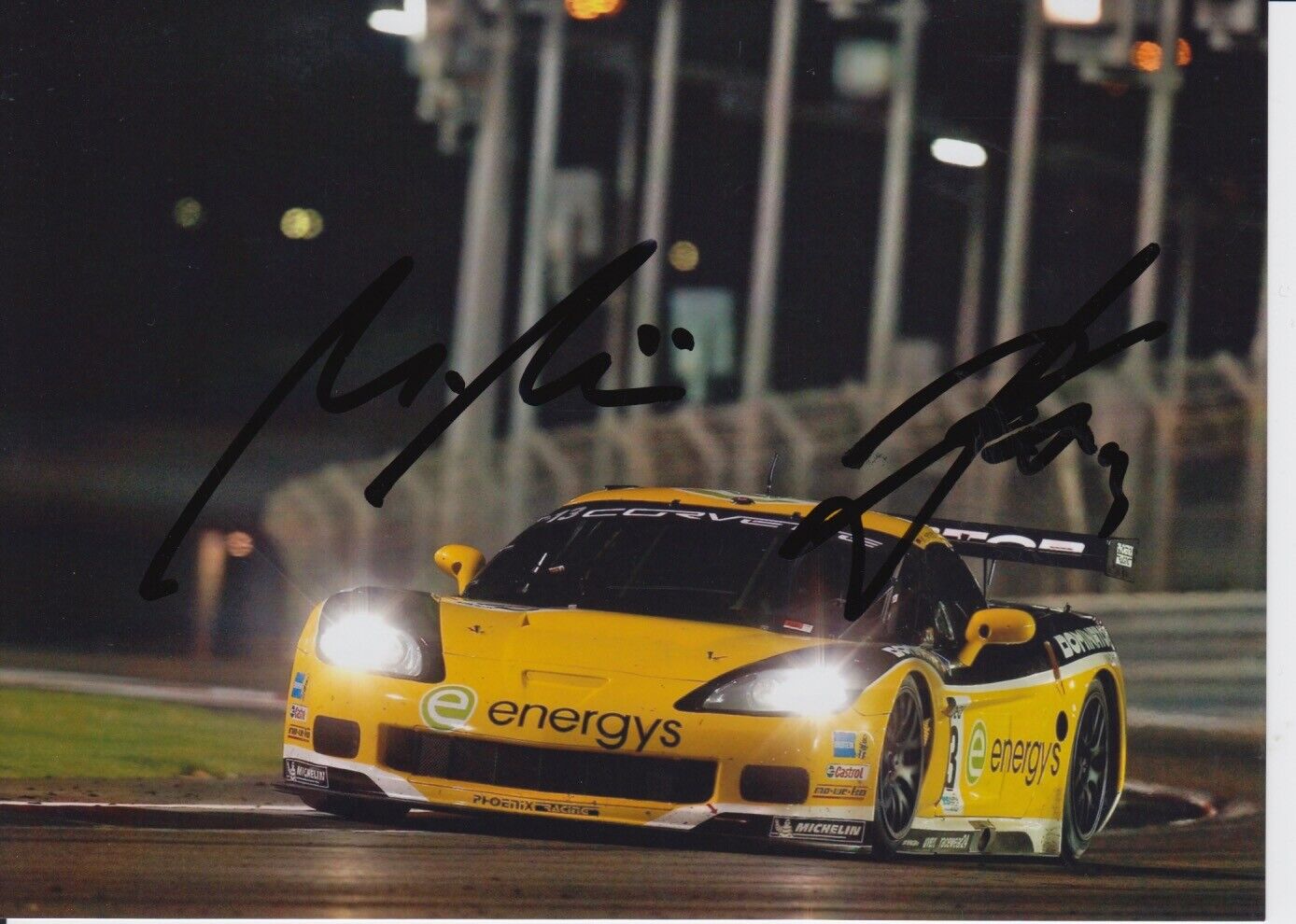 Marc Hennerici and Andreas Zuber Hand Signed 7x5 Photo Poster painting - FIA GT Championship 3.