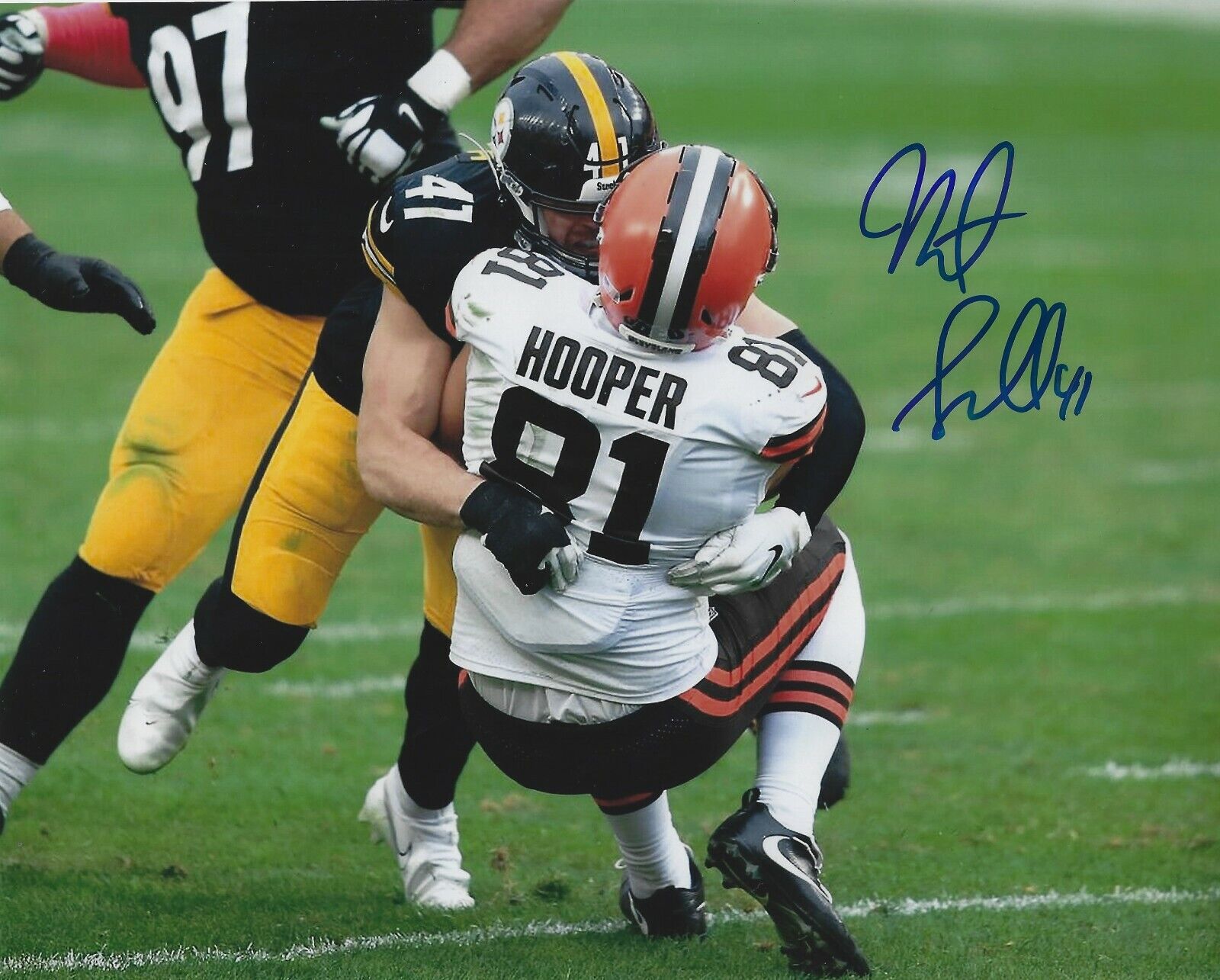 Autographed ROBERT SPILLANE Pittsburgh Steelers 8x10 Photo Poster painting w/Show Ticket