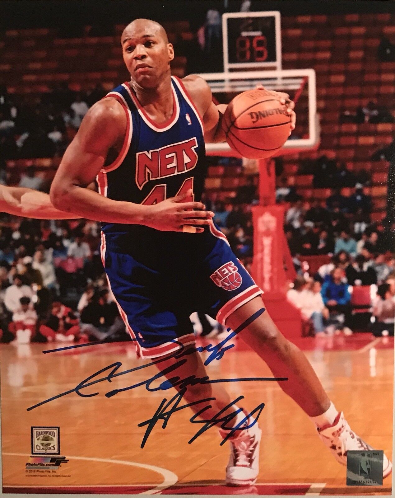 Derrick Coleman New Jersey Nets #44 Autographed 8x10 Pose #2