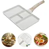 4Cup Egg Frying Pan Nonstick Breakfast Omelet Pan for Gas Stove Induction Cooker