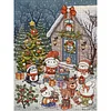 Christmas Eve Rabbit-11CT Stamped Cross Stitch 55*70cm/21.65*27.56in(Big Size) tapestrymarket