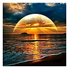 Rising Sun Sea - Full Round Drill Diamond Painting