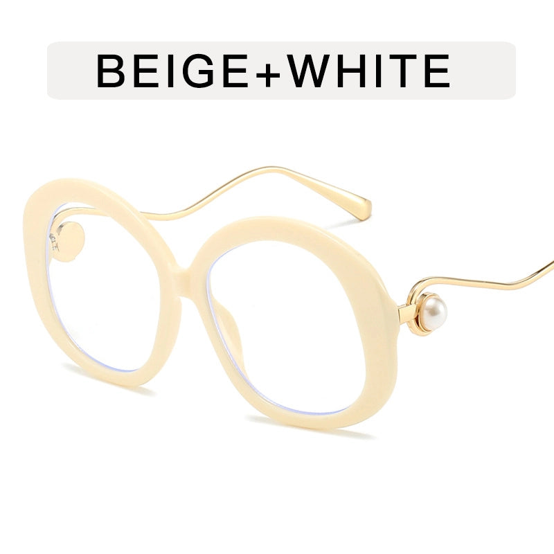 Vacation Minimalist Color Block Ac Round Frame Full Frame Women’s Sunglasses