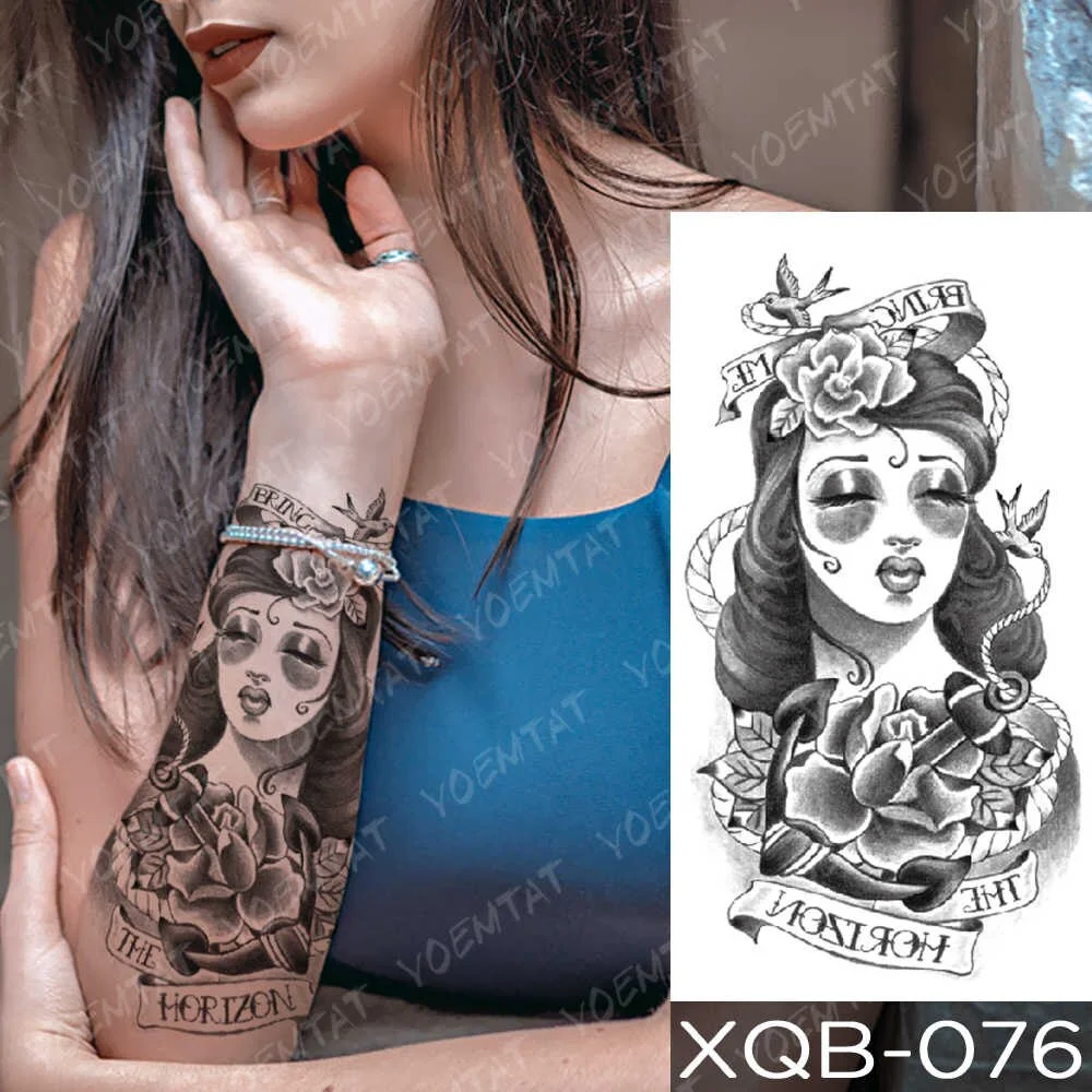 Sdrawing Wolf Tiger Animal Waterproof Temporary Tattoo Sticker Men Arm Leg Tatto Body Art Fake Tatto Water Transfer Tattoos Women