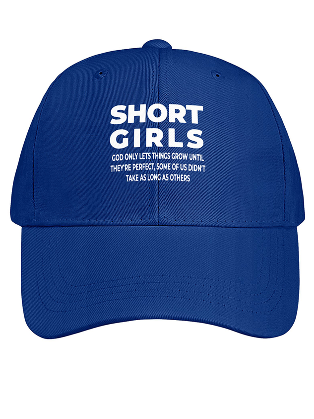 Women's Short Girls Funny Text Letters Cotton Baseball Caps socialshop