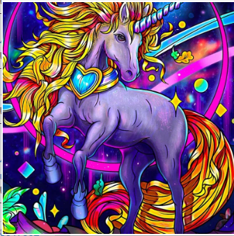

Purple Unicorn – Paint By Numbers - 40*50CM, 501 Original