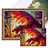 >SALE<Full Embroidery Cotton Thread 11CT Print Stain Glass Dragon Cross Stitch 60x45cm