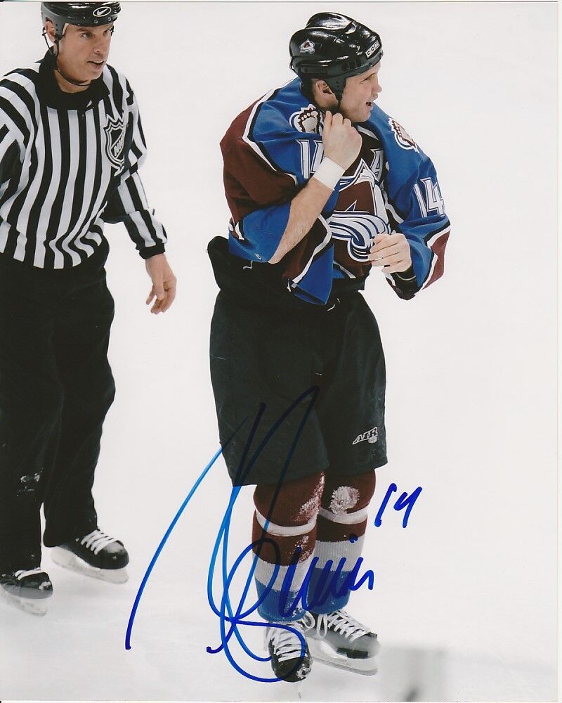 IAN LAPERRIERE SIGNED COLORADO AVALANCHE 8x10 Photo Poster painting #2 Autograph