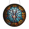 Diamond Painting Stained Glass Spider Pendant