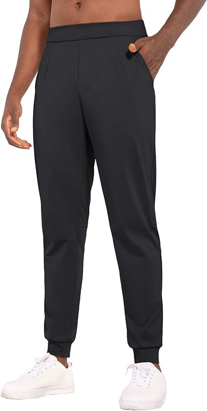 Men's Golf Joggers Pants Stretch Sweatpants Slim Fit Work Casual Running Track Pants With Pockets