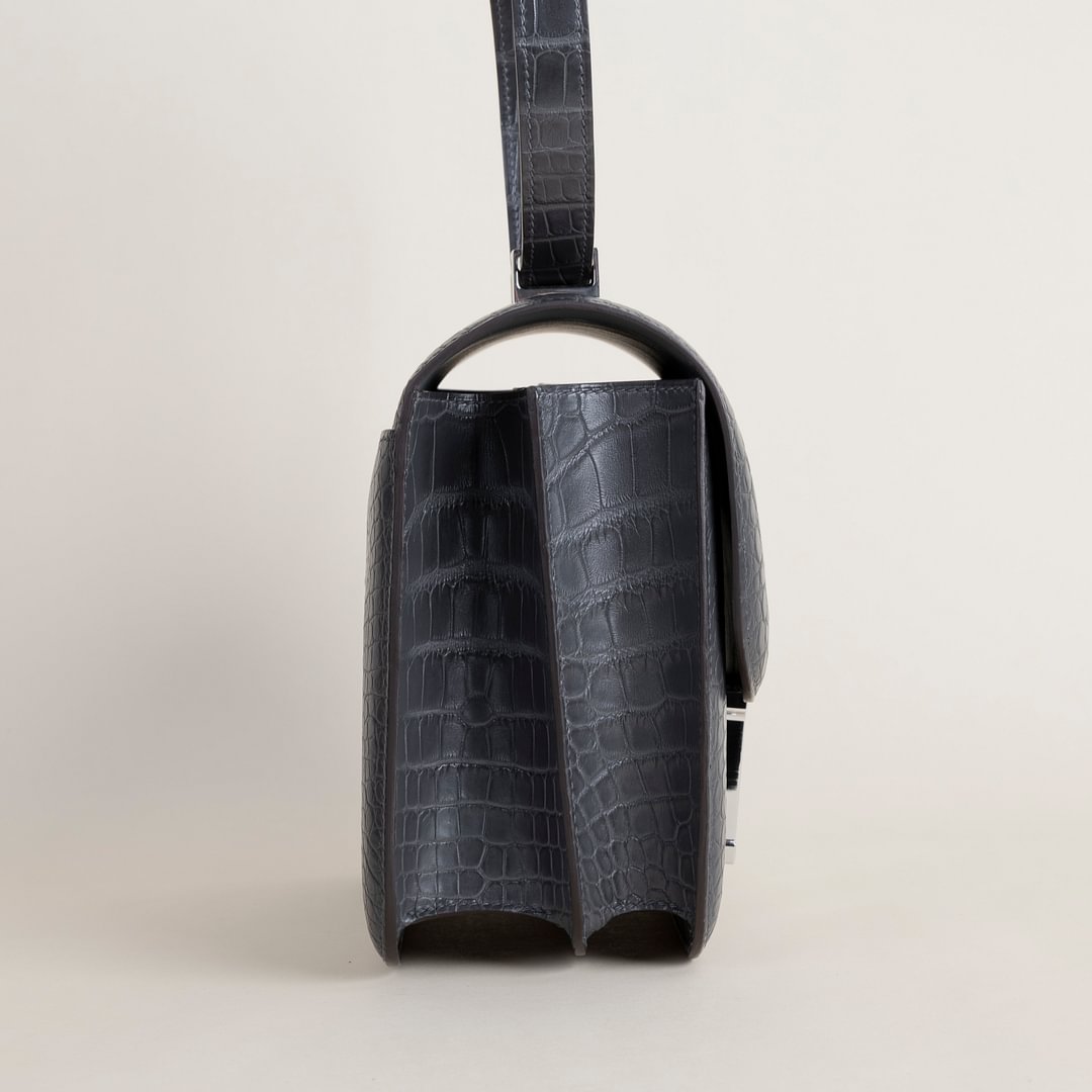 Constance 24CM Matte Alligator Crocodile 88 Graphite PHW