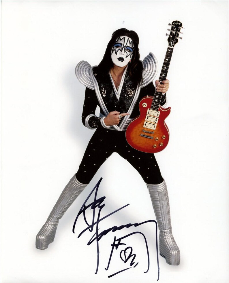 Ace frehley signed autographed kiss 11x14 Photo Poster painting