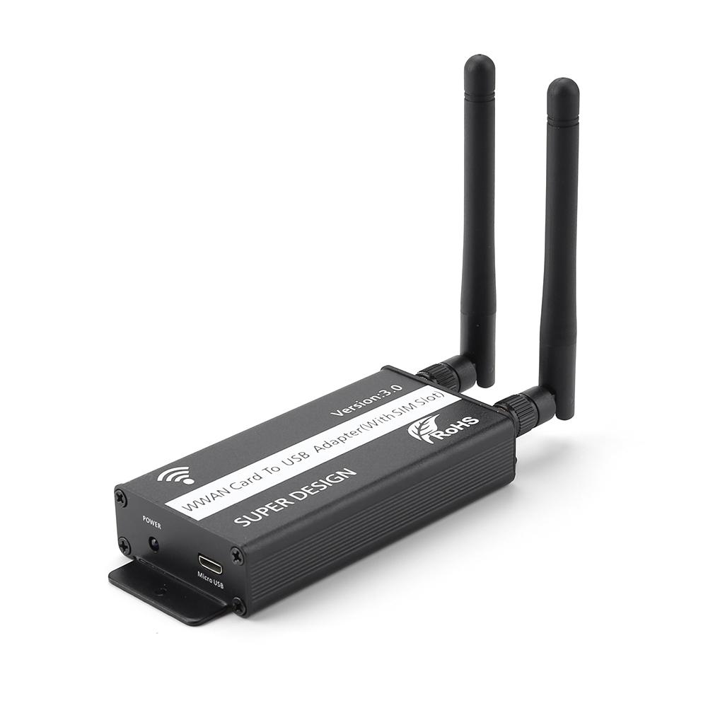

PCI-E PCI-Express to USB Adapter with SIM Card Slot for WWAN/LTE Module, 501 Original