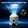 Dynamic Rotating LED Ocean Light Projector Dimmable Brightness & Flexible Stable Base Design Night Light Projector USB Powered & Versatile for Kids Bedroom Decoration