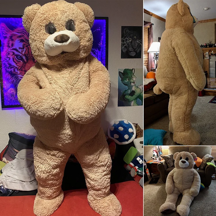 Dancing Teddy bear Cartoon character costume Mascot