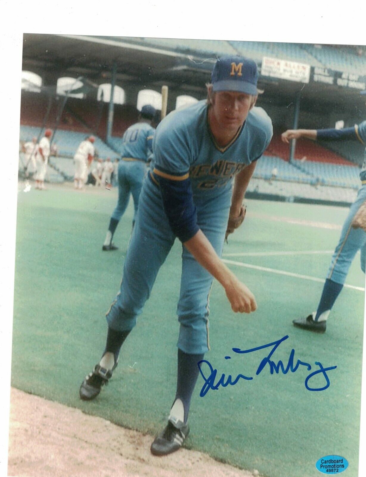 Jim Lonborg Milwaukee Brewers Signed 8x10 Baseball Photo Poster painting W/Our COA LML55