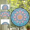 Diamond Painting Stained Glass Mandala Flower Pendant