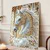 DIY Pearl Painting Horse for Home Wall Decor with Frame(30x40cm)