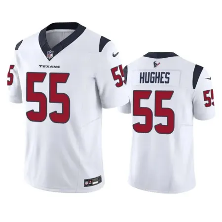 Men's Houston Texans #55 Jerry Hughes White 2023 F.U.S.E Vapor Untouchable Stitched Football Jersey