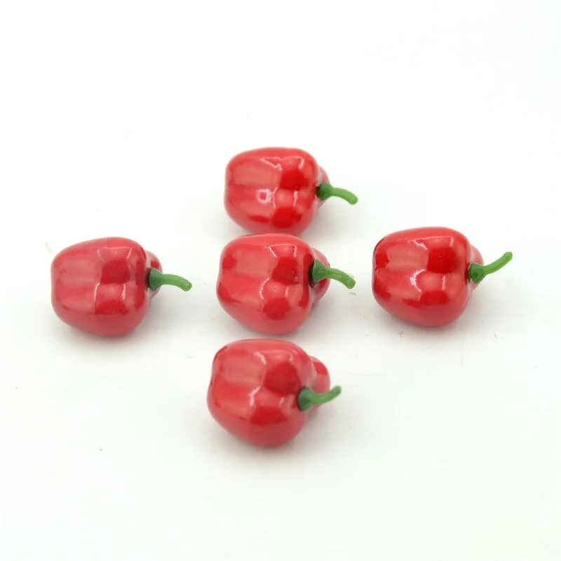 10pcs Artificial Fake Fruits and Vegetables Foam Red Chili For Wedding Decoration Scrapbooking Simulation  Fake Flowers