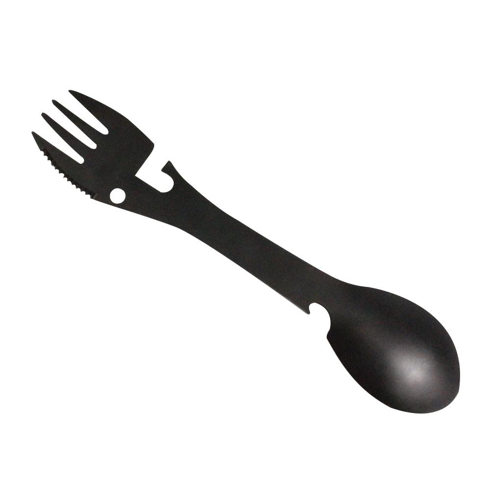 

5 in 1 Outdoor Camping Survival Tool Fork Knife Spoon Bottle/Can Opener, 501 Original