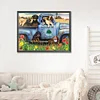Puppy Car-Full Square Diamond Painting 40*30CM