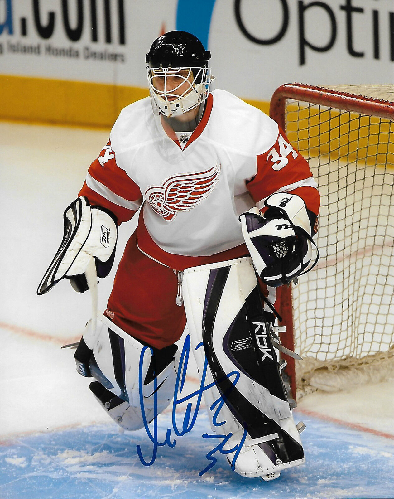 Detroit Red Wings Dan Cloutier Autographed Signed 8x10 NHL Photo Poster painting COA B