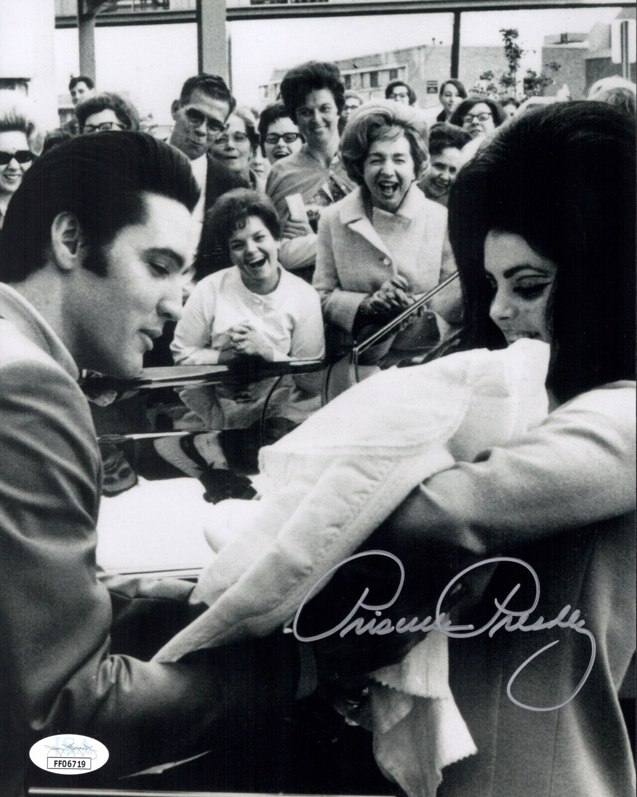 PRISCILLA PRESLEY Signed ELVIS 8x10 Photo Poster painting IN PERSON Autograph JSA COA