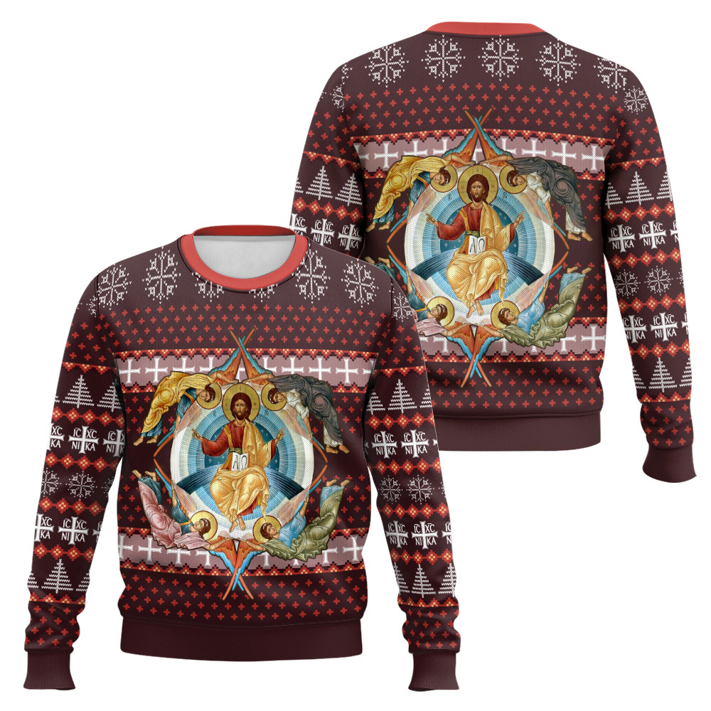 Jesus Orthodox Ugly Christmas Sweater