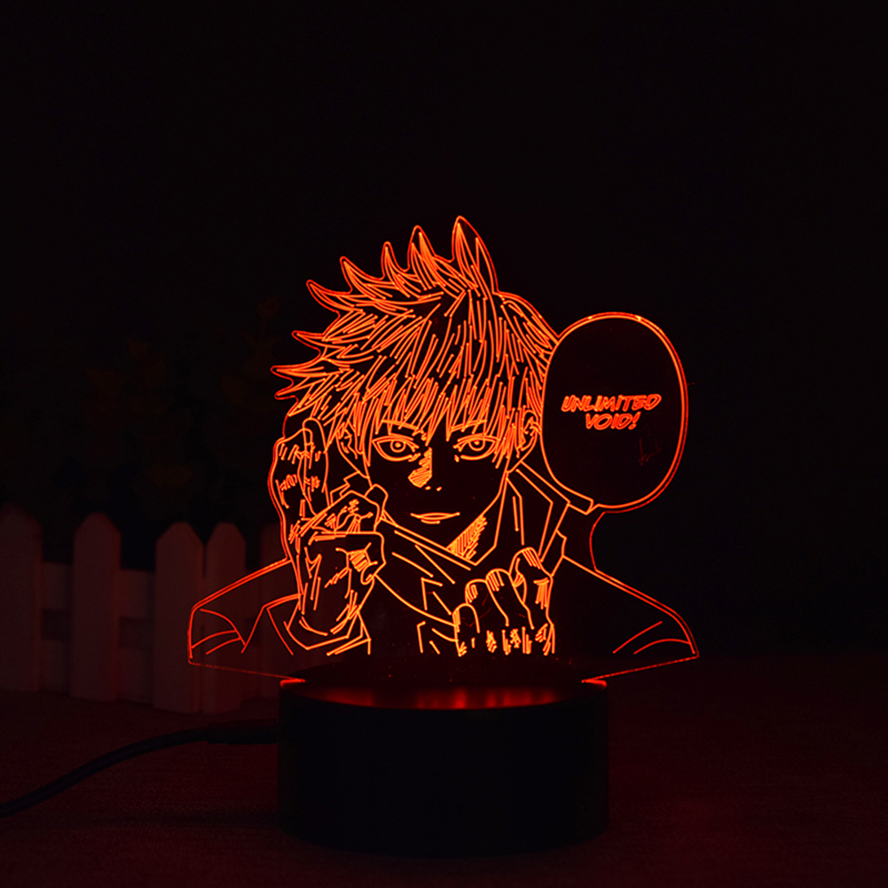 

3D LED Acrylic Lamps Anime Boy Figure Touch Control Bedside Table Lights, 501 Original