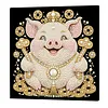 DIY Pearl Painting Pig for Home Wall Decor with Frame(30x30cm)